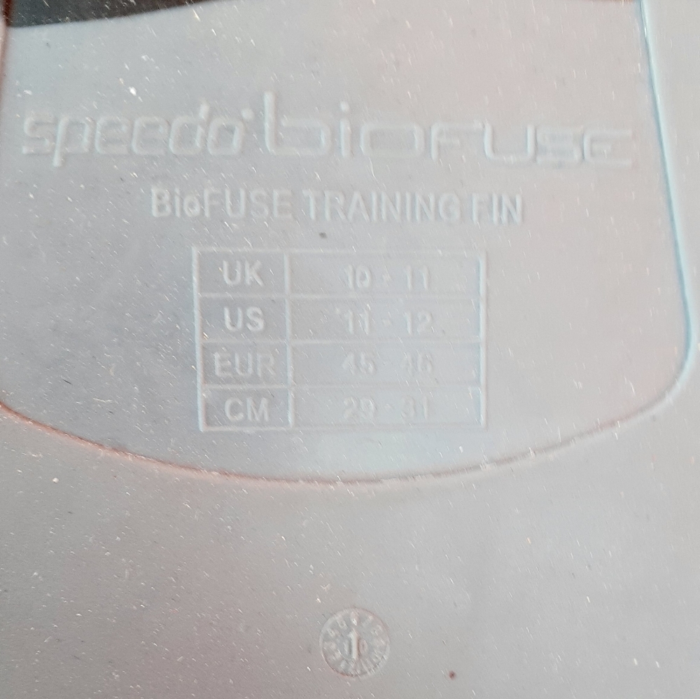 SPEEDO FINS BIOFUSE SIZE 11-12 - Picture 4 of 5